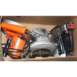 BOX WITH SCROLL SAW, CIRCULAR SAW AND BLACK &