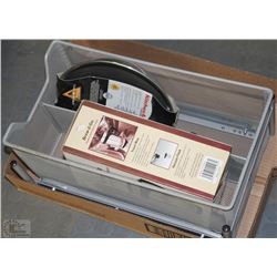 MESH SLIDING STORAGE SHELF WITH REMOVABLE DIVIDER