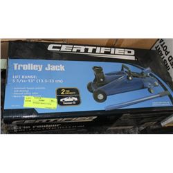 NEW CERTIFIED TROLLY JACK