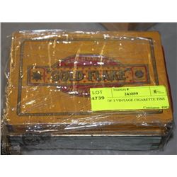 SET OF 3 VINTAGE CIGARETTE TINS