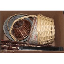 BOX OF BASKETS