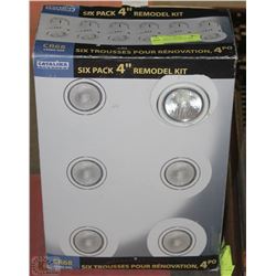 SIX PACK OF POT LIGHTS - NEW
