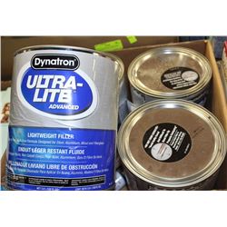 CASE OF ULTRALITE AUTO BODY FILLER WITH HARDENER