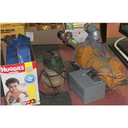 2 PUMPS INCL  ELECTRIC JET AND SUMP PUMP W/ HOSES