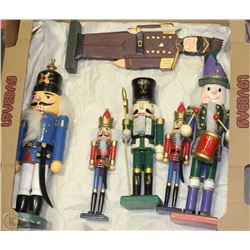 LARGE FLAT OF NUTCRACKERS