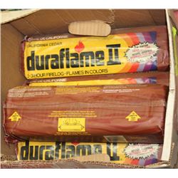 LOT OF 4 DURAFLAME LOGS
