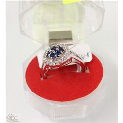 #55-TURKIS SAPPHIRE .925 SOLID SILVER RING