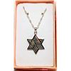 Image 1 : 6 POINT FIRE OPAL STAR PENDANT ON CHAIN