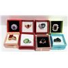 Image 1 : LOT OF 8 LADIES FASHION RINGS