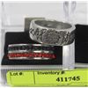 Image 1 : LOT OF HEAVY 2 MENS BAND RINGS SZ10