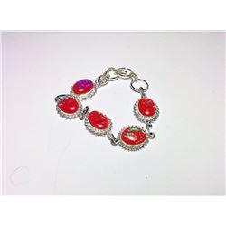PINK FIRE OPAL BRACELET