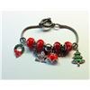 Image 1 : PANDORA STYLE RED  XMAS THEME BRACELET