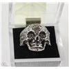 Image 1 : MEN'S HEAVY STAINLESS STEEL SKULL RING