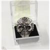 Image 1 : MEN'S HEAVY STAINLESS STEEL SKULL RING