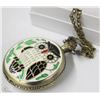 Image 1 : LARGE PREMIUM OWL POCKET WATCH WITH CHAIN
