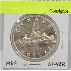 1959 SILVER CANADIAN DOLLAR