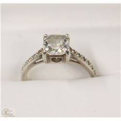 .925 SILVER RING W/CZ - SIZE 7