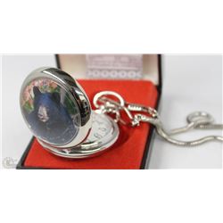 NEW HANSLIN "BLACK BEAR" POCKET WATCH