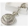 Image 1 : NEW TRAIN POCKET WATCH WITH CHAIN