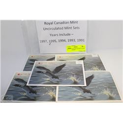 ROYAL CANADIAN UNCIRCULATED MINT COIN SETS