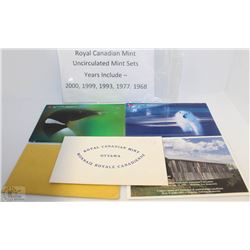 ROYAL CANADIAN UNCIRCULATED MINT COIN SETS
