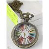 Image 1 : LARGE PREMIUM MULTI COLOR POCKET WATCH WITH CHAIN