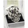 Image 1 : MEN'S HEAVY STAINLESS STEEL SKULL RING SZ10