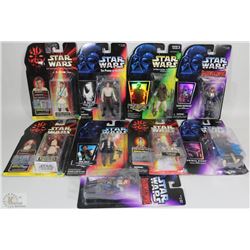 9 STAR WARS FIGURES ALL NEW IN PACKAGE