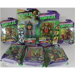 7 VARIOUS TEENAGE MUTANT NINJA TURTLE ACTION