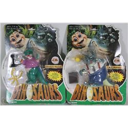 TWO DINOSAURS FROM TV SHOW ACTION FIGURES