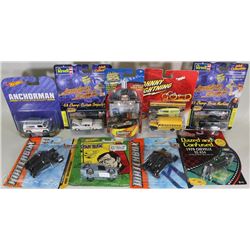 TRAY OF VARIOUS COLLECTOR CARS AND SPACE SHIPS