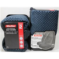 CASE OF NEW GREY SEAT COVERS