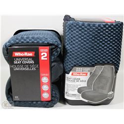 CASE OF NEW GREY SEAT COVERS