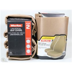 CASE OF TAN SEAT COVERS