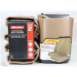 CASE OF TAN SEAT COVERS