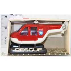 VINTAGE BUDDY L RESCUE CHOPPER IN ORIGINAL BOX