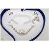 Image 1 : HEART SHAPE JEWELRY BOX WITH JEWELRY SET