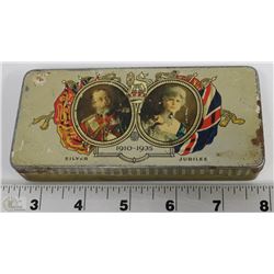1935 SILVER JUBILEE QUEEN TIN BOX
