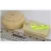 Image 1 : 2 VINTAGE FRENCH IVORY TRINKET BOXES
