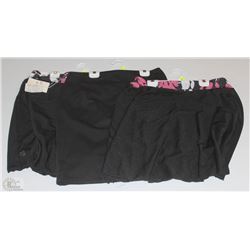LOT OF 3 BLACK SKIRTS VARIOUS PLUS SIZES