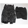 Image 1 : LOT OF 2 BLACK SKIRTS SIZED: MEDIUM, LARGE