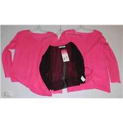 LOT OF 3 UNKNOWN SIZE SHIRTS