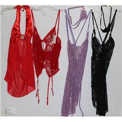 LOT OF 4 PIECES OF CLOTHING: ALL UNKNOWN