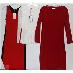 LOT OF 3 DRESS SIZED: LARGE