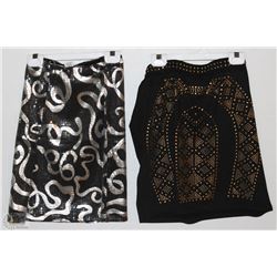 LOT OF TWO SHORT SKIRTS BOTH SIZE XL