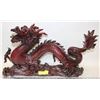 Image 1 : NEW XL RED-EYED RESIN DRAGON STATUE -