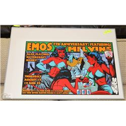 FRAMED EMOS 7TH ANNIVERSARY POSTER