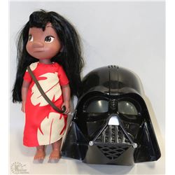 LOT OF MONA DOLL DARTH VADER MASK