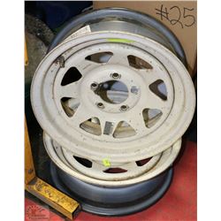 2 TRAILER RIMS