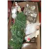 Image 1 : BOX OF CHRISTMAS DECORATIONS